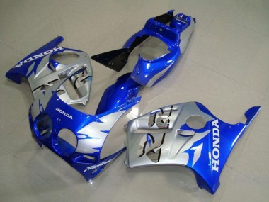 1988-1989 Honda CBR250RR MC19 Motorcycle Fairings - Silver Blue Australia for Sale