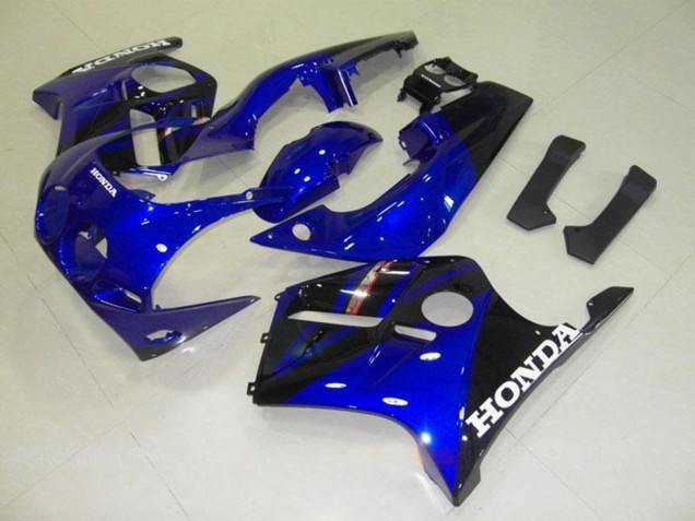1990-1998 Honda CBR250RR MC22 Motorcycle Fairings - Blue Glossy Black White Decal Australia for Sale