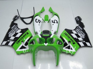 1996-2003 Kawasaki ZX7R Motorcycle Fairings - Green White Black 5 Australia for Sale