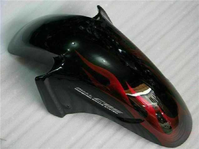 1996-2007 Honda CBR1100XX Blackbird Abs Motorcycle Fairing - Glossy Black Red Flame Australia for Sale