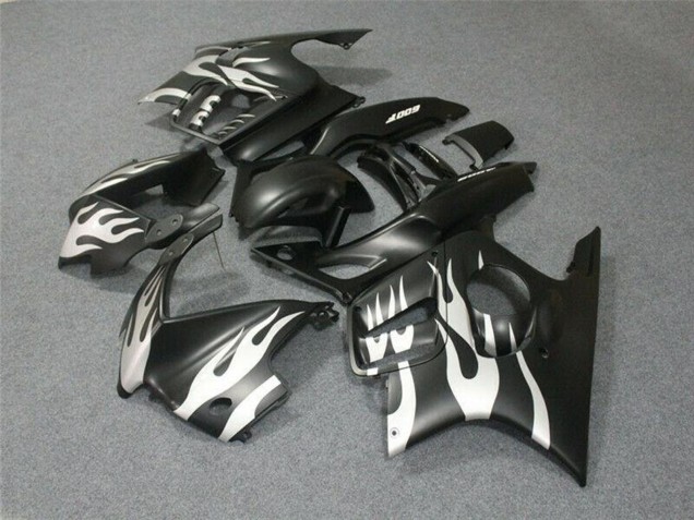 1995-1996 Honda CBR600 F3 Motorcycle Fairings - White Matte Black Flame Australia for Sale