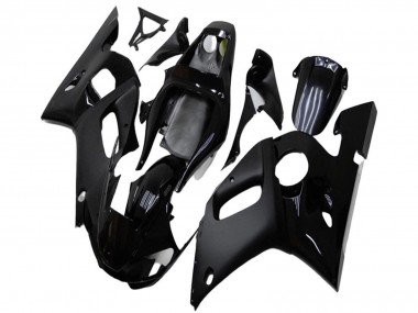 1998-2002 Yamaha YZF R6 Motorcycle Fairings - Glossy Black Matte Black Australia for Sale