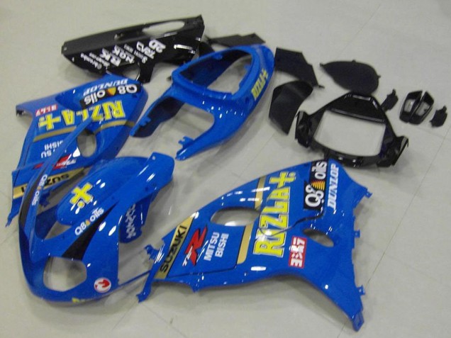 1998-2003 Suzuki TL1000R Motorcycle Fairings - Blue Yellow Black Rizla Dunlop Australia for Sale