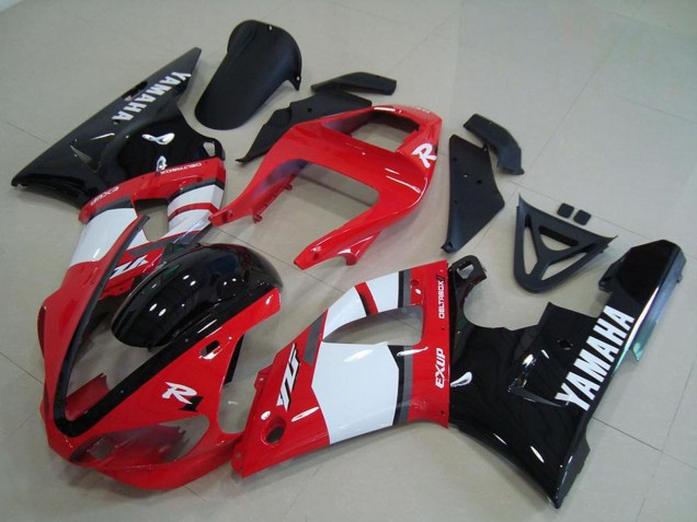 2000-2001 Yamaha YZF R1 Motorcycle Fairings - Red White Glossy Black Australia for Sale