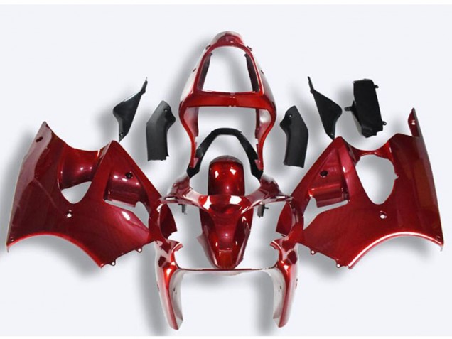 2000-2002 Kawasaki ZX6R Motorcycle Fairings - Red Australia for Sale