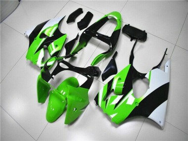 2000-2002 Kawasaki ZX6R Motorcycle Fairing Kits - Green White Black Australia for Sale