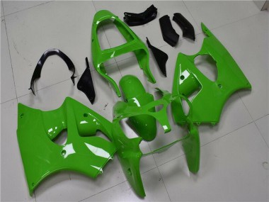 2000-2002 Kawasaki ZX6R Motorcycle Fairings - Green Black Australia for Sale