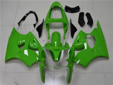 2000-2002 Kawasaki ZX6R Motorcycle Fairings - Green Black Australia for Sale