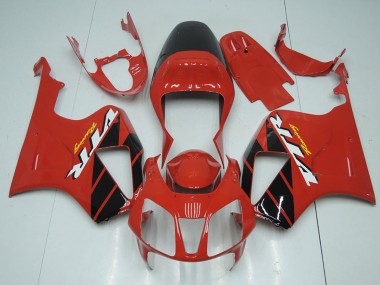 2000-2006 Honda VTR1000 Motorcycle Fairing Kits - Red Glossy Black Stripe Australia for Sale