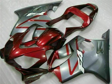 2001-2003 Honda CBR600 F4i Motorcycle Fairing Kits - Silver Red Australia for Sale
