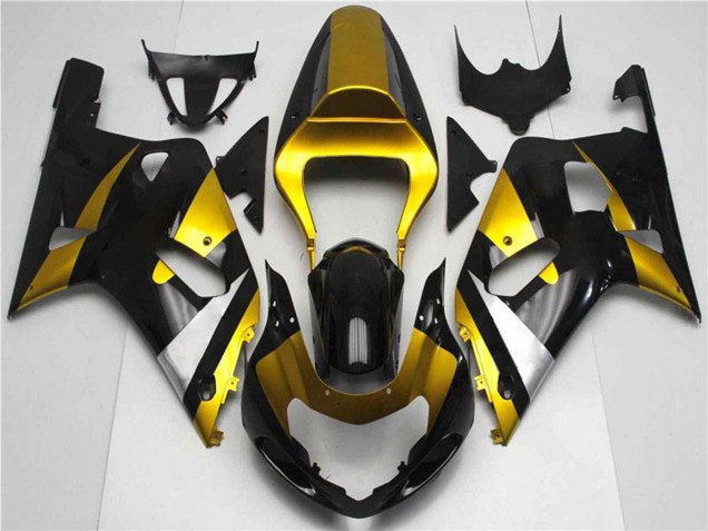 2001-2003 Suzuki GSXR 600/750 Motorcycle Fairings - Gold Silver Glossy Black Australia for Sale