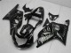 2001-2003 Suzuki GSXR 600/750 Motorcycle Fairings - Glossy Black Silver Flame Australia for Sale