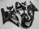 2001-2003 Suzuki GSXR 600/750 Motorcycle Fairings - Glossy Black Silver Flame Australia for Sale