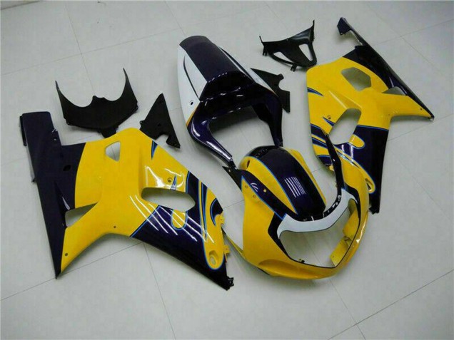 2001-2003 Suzuki GSXR 600/750 Motorcycle Fairings - Yellow Dark Blue Glossy Black Australia for Sale