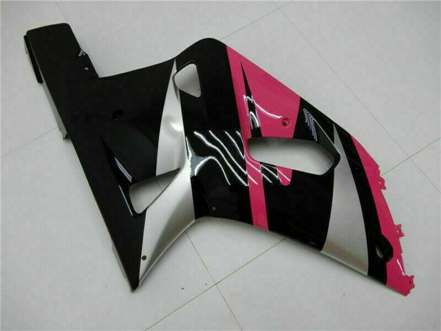 2001-2003 Suzuki GSXR 600/750 Motorcycle Fairings - Pink Silver Glossy Black Australia for Sale