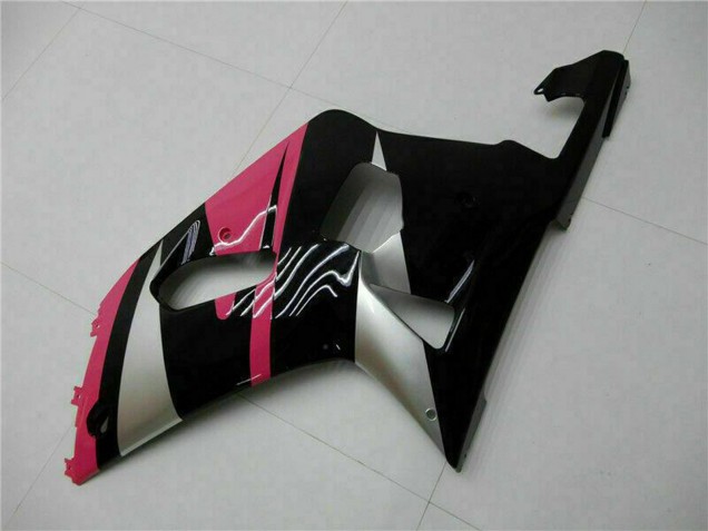 2001-2003 Suzuki GSXR 600/750 Motorcycle Fairings - Pink Silver Glossy Black Australia for Sale