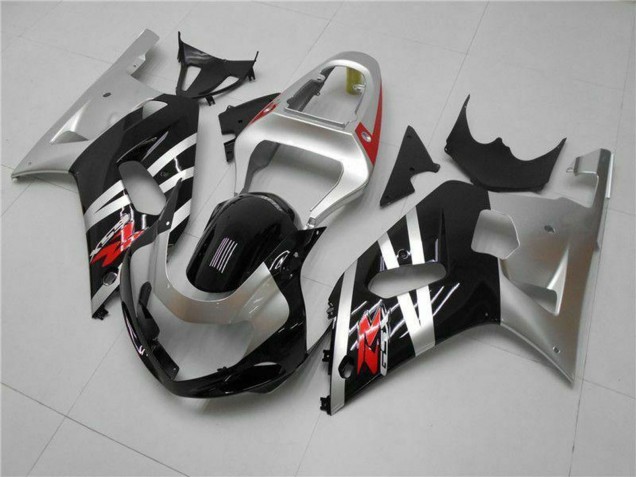 2001-2003 Suzuki GSXR 600/750 Motorcycle Fairings - Silver Glossy Black Red Australia for Sale