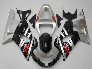 2001-2003 Suzuki GSXR 600/750 Motorcycle Fairings - Silver Glossy Black Red Australia for Sale