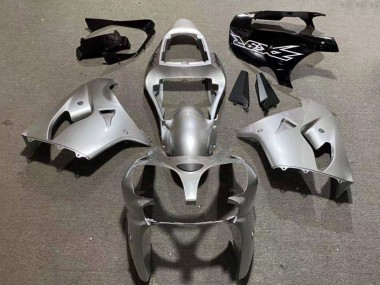 2002-2003 Kawasaki ZX9R Motorcycle Fairings - Silver Glossy Black Australia for Sale