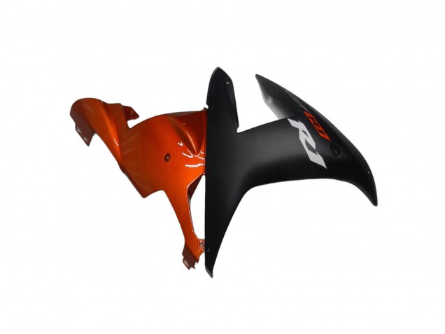 2002-2003 Yamaha YZF R1 Motorcycle Fairings - Orange Matte Black Australia for Sale