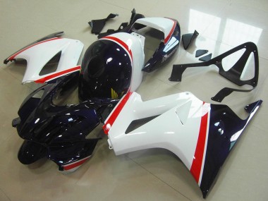 2002-2013 Honda VFR 800 Motorcycle Fairing - White Red Dark Blue Australia for Sale