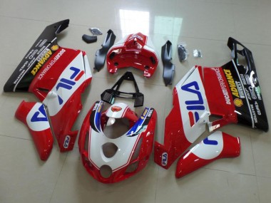 2003-2004 Ducati 749 999 Motorcycle Fairings - White Red Blue Glossy Black Fila Australia for Sale