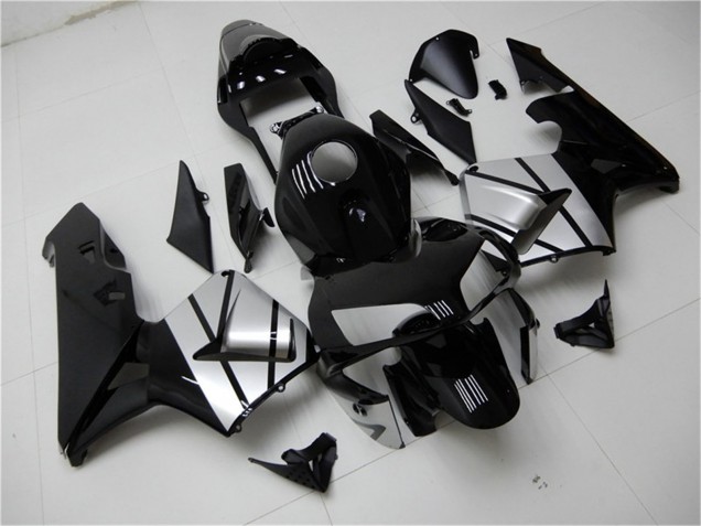 2003-2004 Honda CBR600RR Motorcycle Fairings - Silver Glossy Black Stripe Australia for Sale