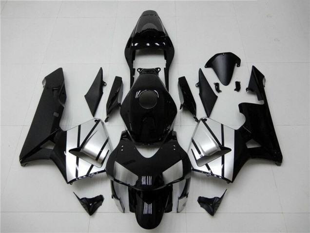 2003-2004 Honda CBR600RR Motorcycle Fairings - Silver Glossy Black Stripe Australia for Sale
