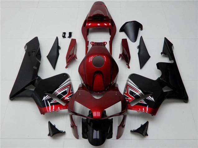 2003-2004 Honda CBR600RR Motorcycle Fairing - Red Silver Glossy Black Australia for Sale