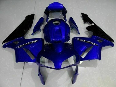 2003-2004 Honda CBR600RR Motorcycle Fairing Kits - Blue Glossy Black Australia for Sale
