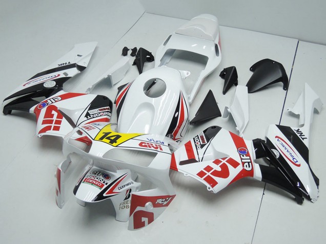 2003-2004 Honda CBR600RR Motorcycle Fairings - White Red Yellow Glossy Black Givi 14 Australia for Sale