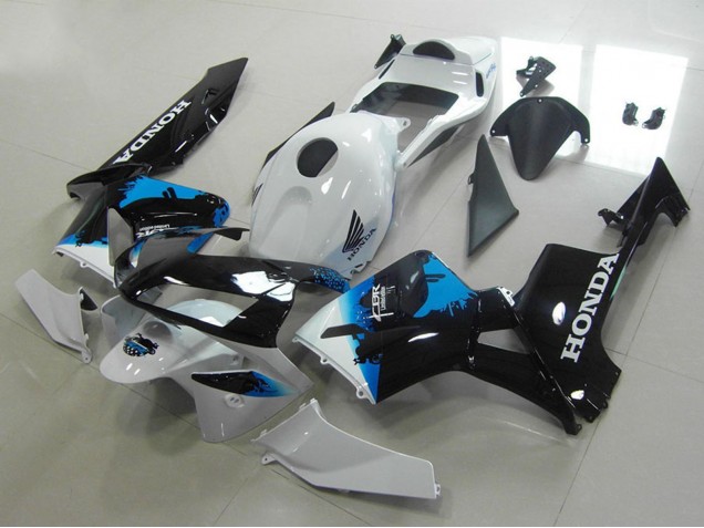 2003-2004 Honda CBR600RR Motorcycle Fairings - White Blue Glossy Black Australia for Sale