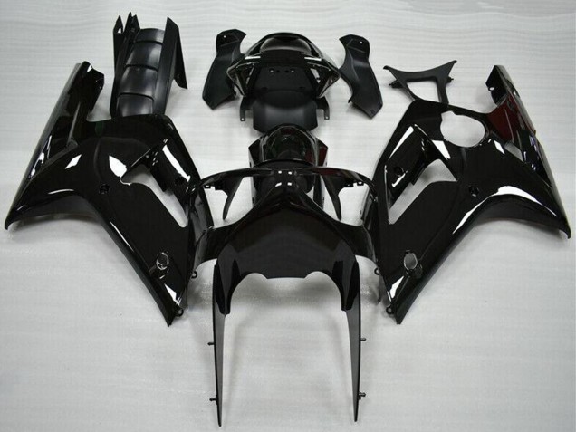 2003-2004 Kawasaki ZX6R Motorcycle Fairing - Glossy Black Australia for Sale