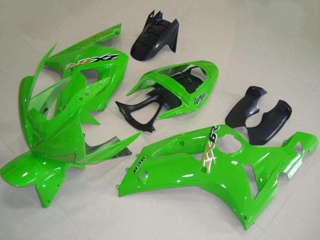 2003-2004 Kawasaki ZX6R Motorcycle Fairings - Green Australia for Sale