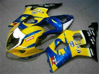 2003-2004 Suzuki GSXR 1000 Motorcycle Fairings - Yellow Blue White Red Corona Motul Australia for Sale