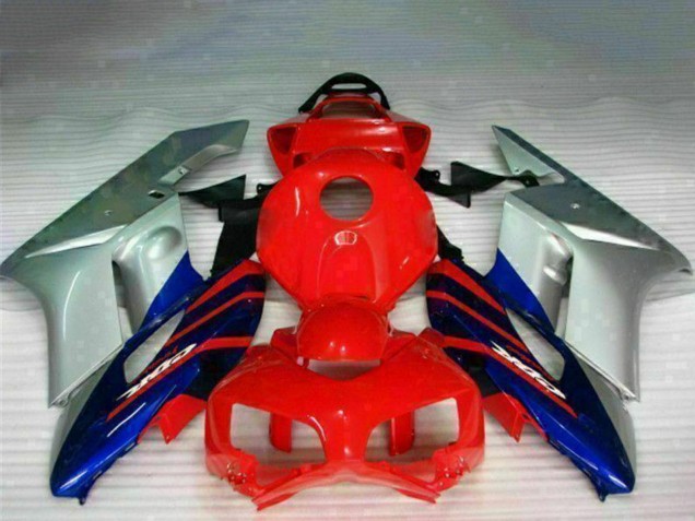 2004-2005 Honda CBR1000RR Motorcycle Fairings - Silver Red Blue Black Stripe Australia for Sale