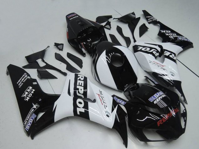 2004-2005 Honda CBR1000RR Motorcycle Fairings - White Glossy Black Repsol Australia for Sale