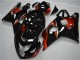 2004-2005 Suzuki GSXR 600/750 Motorcycle Fairings - Glossy Black Red Stripe Australia for Sale