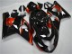 2004-2005 Suzuki GSXR 600/750 Motorcycle Fairings - Glossy Black Red Stripe Australia for Sale