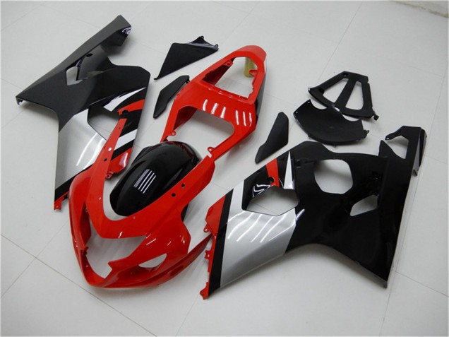 2004-2005 Suzuki GSXR 600/750 Motorcycle Fairings - Red Silver Black Australia for Sale