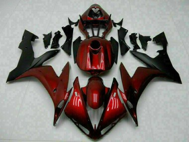 2004-2006 Yamaha YZF R1 Motorcycle Fairings - Maroon Red Matte Black Australia for Sale