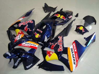 2005-2006 Honda CBR600RR Motorcycle Fairings - Dark Blue Orange Red Bull Repsol Australia for Sale