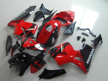 2005-2006 Honda CBR600RR Motorcycle Fairings - Red Glossy Black Australia for Sale