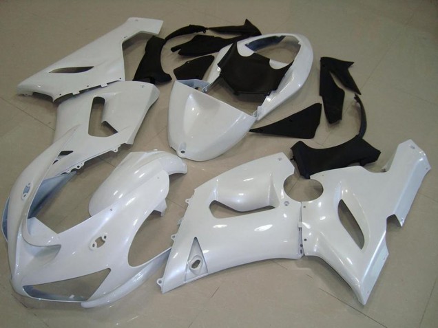 2005-2006 Kawasaki ZX6R Motorcycle Fairings - Pearl White Australia for Sale