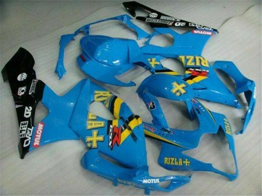 2005-2006 Suzuki GSXR 1000 Motorcycle Fairings - Blue Gold Black Rizla Australia for Sale