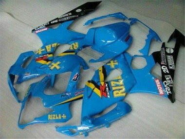 2005-2006 Suzuki GSXR 1000 Motorcycle Fairings - Blue Gold Black Rizla Australia for Sale