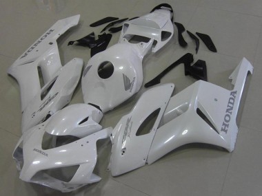 2006-2007 Honda CBR1000RR Motorcycle Fairings - White with Silver Decals Australia for Sale