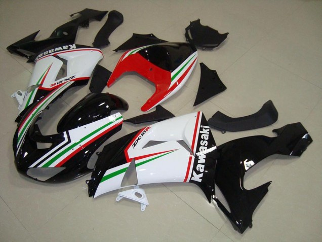 2006-2007 Kawasaki ZX10R Motorcycle Fairings - White Red Black Green Australia for Sale