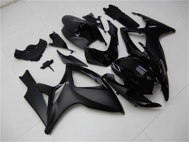 2006-2007 Suzuki GSXR 600/750 Motorcycle Fairings - Matte Black Glossy Black Australia for Sale