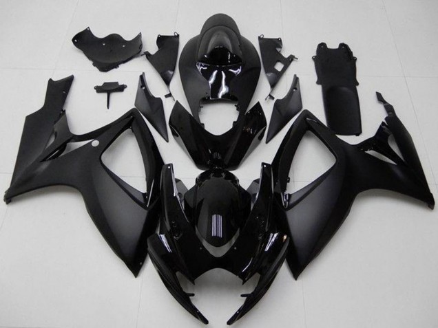 2006-2007 Suzuki GSXR 600/750 Motorcycle Fairings - Matte Black Glossy Black Australia for Sale